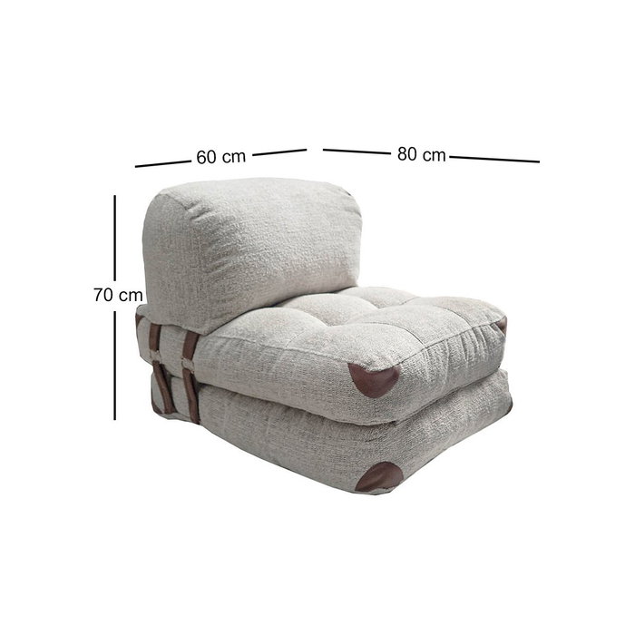 Atelier Del Sofa Fold Teddy - Grey Atelier Del Sofa Fold Teddy - Grey